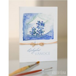 Vánoční přání *Stromkové modré*
