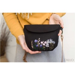 Na objednávku TALLO BLACK (lněná, ruční výšivka)