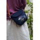 SKLADEM TALLO DARK BLUE (len, ruční výšivka)