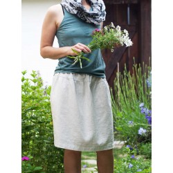 Na objednávku TALLO LIGT GREY (sukně lněná)