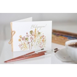 Přání *V trávě*s textem Blahopřejeme