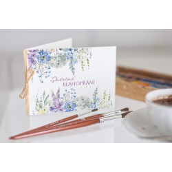 Ppřání *Hortenzie a náprstníky*s textem Srdečné blahopřání