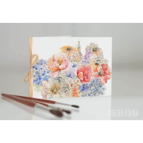 Přání *Pivoňky a hortenzie*