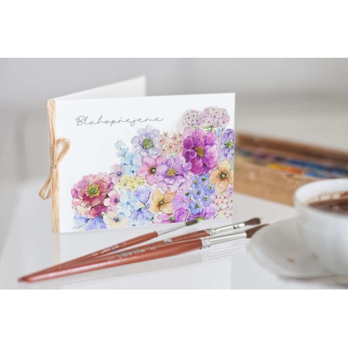 Přání *Divočina* s textem Blahopřejeme