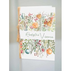 Vánoční přání Provoněné Vánoce s textem Radostné..