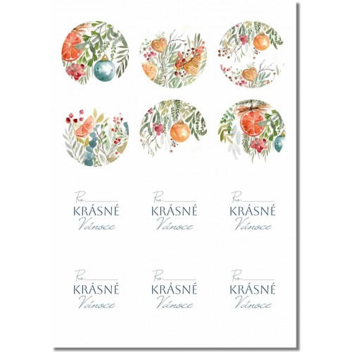 VÁNOČNÍ No.38_Půl na půl_Text Pro...Krásné Vánoce 12ks