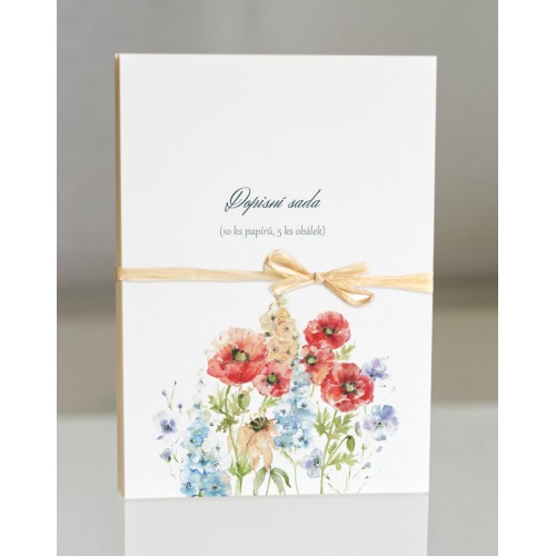 Dopisní sada Máky a náprstníky