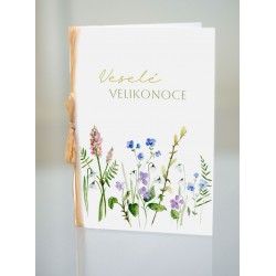 Velikonoční přání Fialky