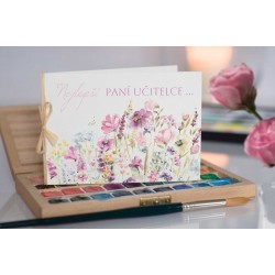 Přání Pastel Nejlepší paní učitelce