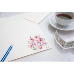 Dopisní papír Pastel & monogram (10ks)